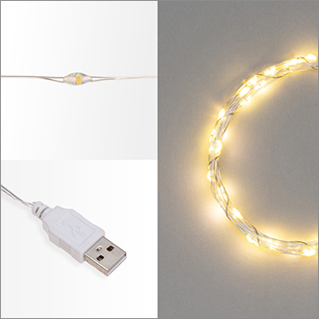 led гирлянда нить 10м Neon-Night 315-976 "Роса" - питание через- USB порт