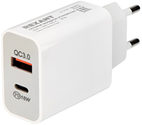 адаптер сетевой USB тип A + USB тип C Rexant 18-2216 - внешний вид