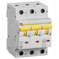Автомат 3Р 40А C 6кА ВА47-60М IEK