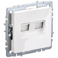 Брайт белый розетка RJ45 скрытая 2-ая Cat5е
