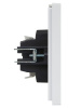 Фортепиано белый переключатель 1кл скрытая 10А IP20 
